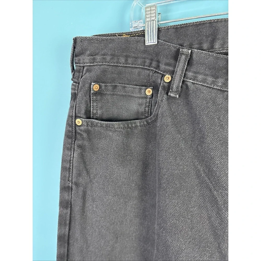 Levi's 560 Loose Fit Tapered Black Wash Denim Jeans USA Made 36x36